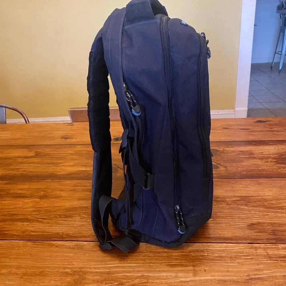Nike Backpack Unisex Large Navy Blue Lime Green Gorpcore Y2K School Bag 2003